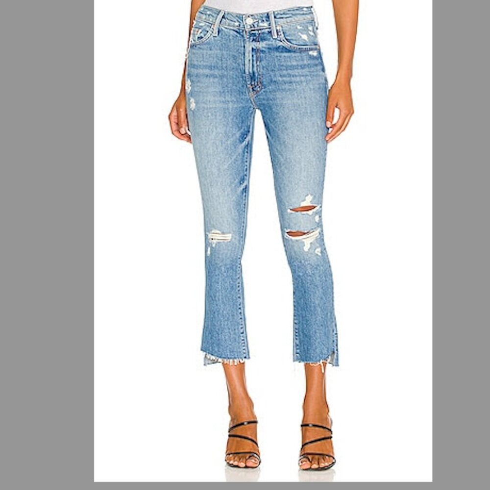 MOTHER The Insider Crop Step Fray, Color: Holy Melancholy, Size: 30